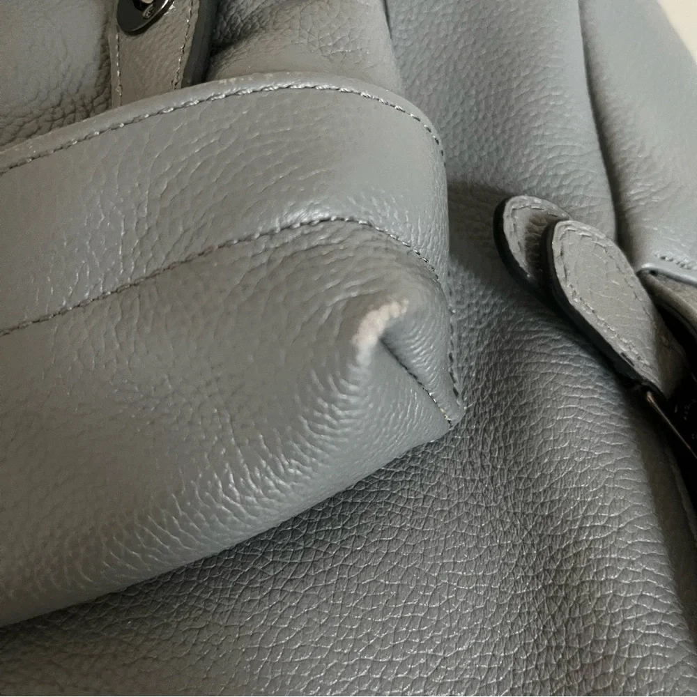 Coach Campus XL Large Pebbled Leather Turnlock Backpack